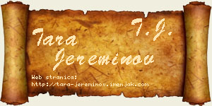 Tara Jereminov vizit kartica